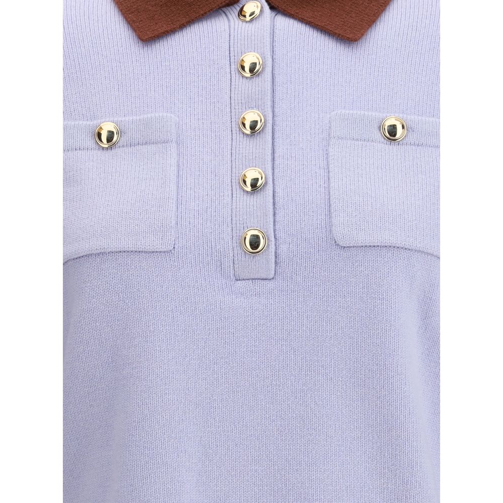 Self-Portrait Contrast collar Sweater