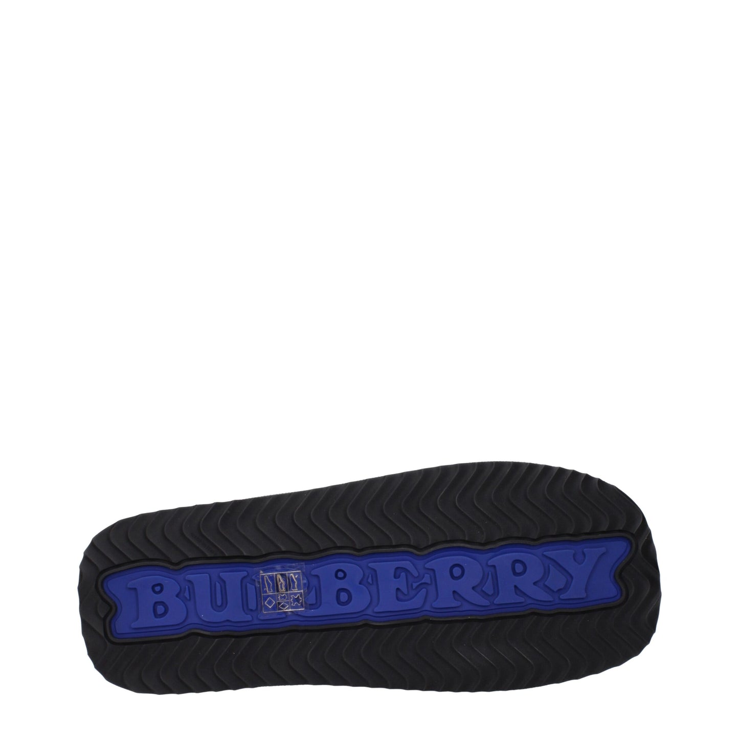 Burberry Black Leather Slippers Sandals