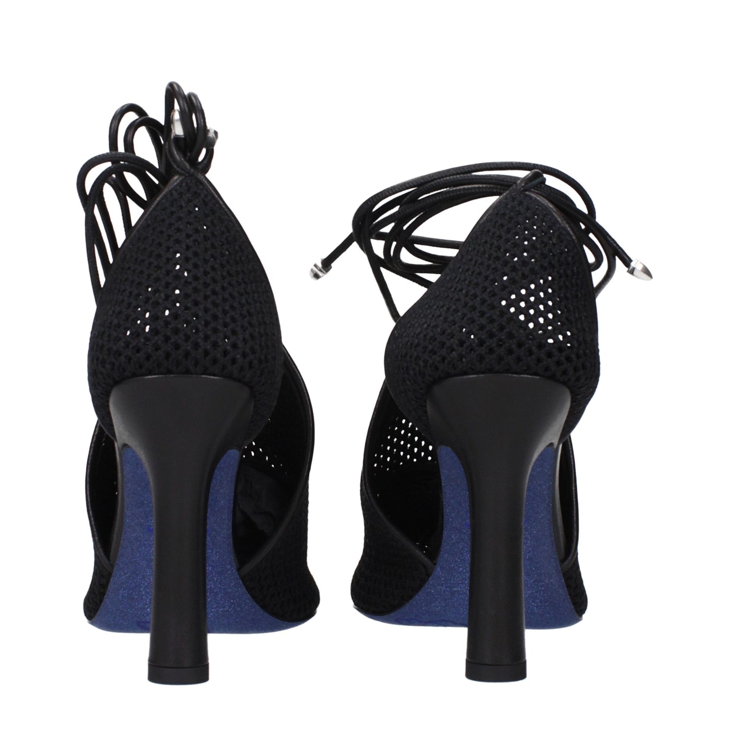 Burberry Black Fabric High Heel Pumps