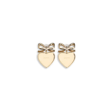 Self-Portrait Heart shaped bow Earrings