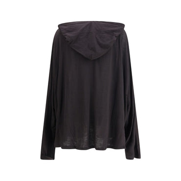 Rick Owens Long hooded T-Shirt