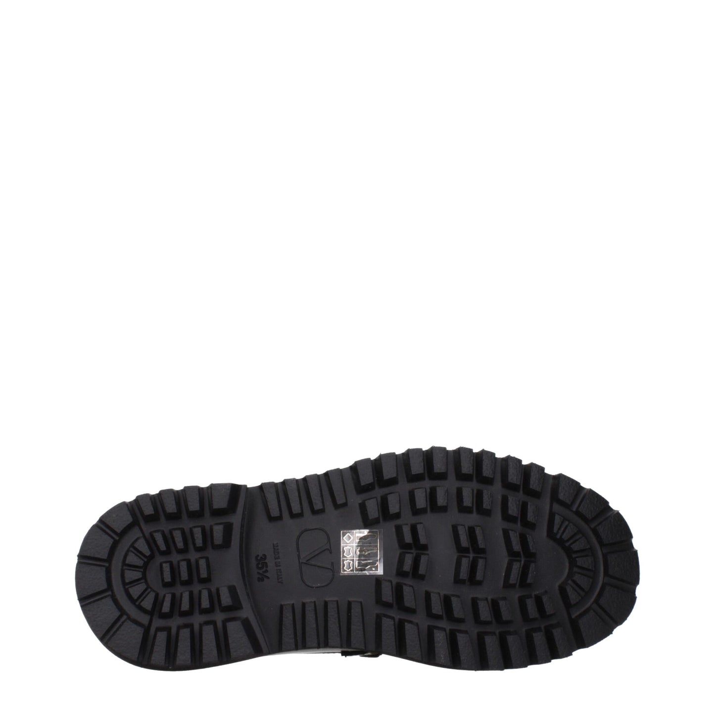 Valentino Garavani Black Leather Slip-On Loafers