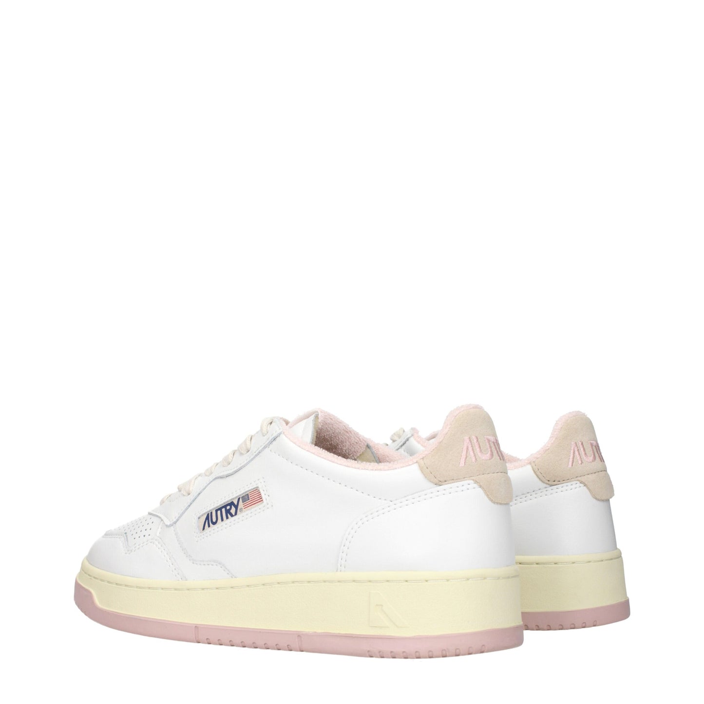 Autry White Leather Low Tops