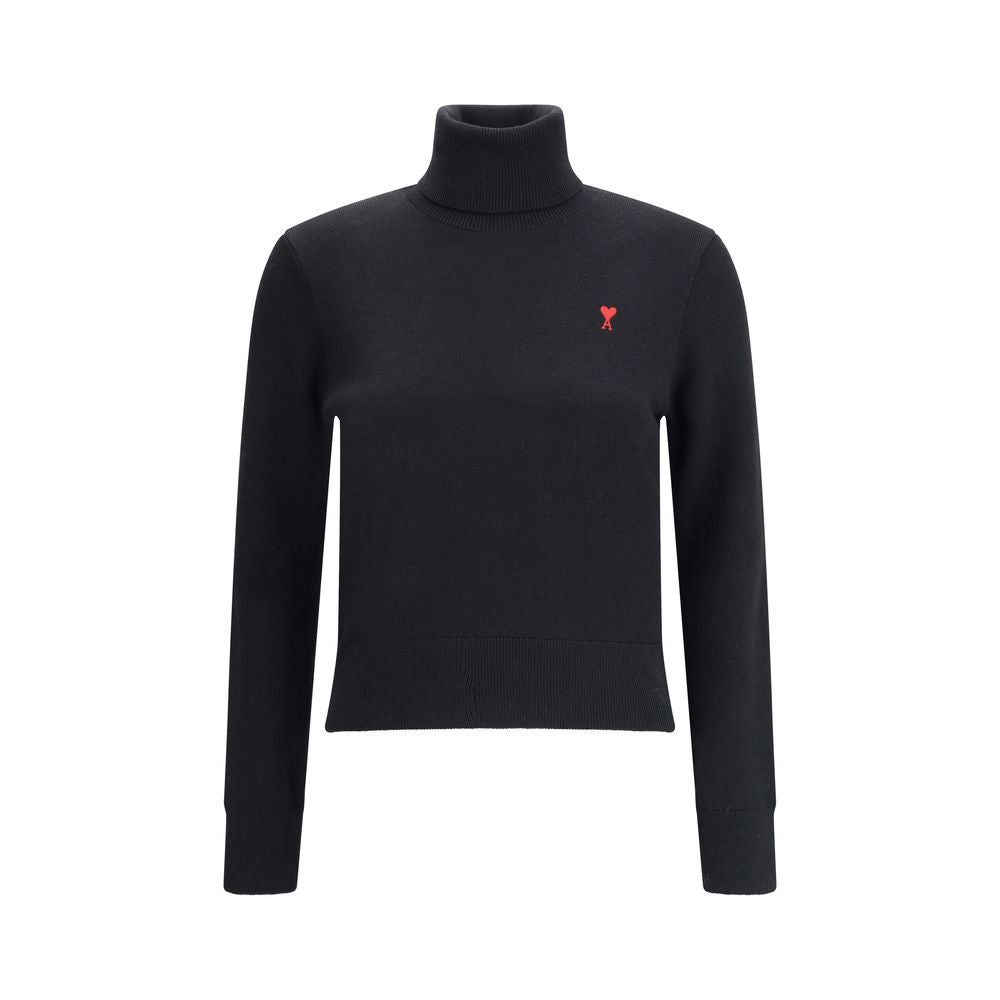 Ami Paris PULL COL ROULE AMI DE COEUR