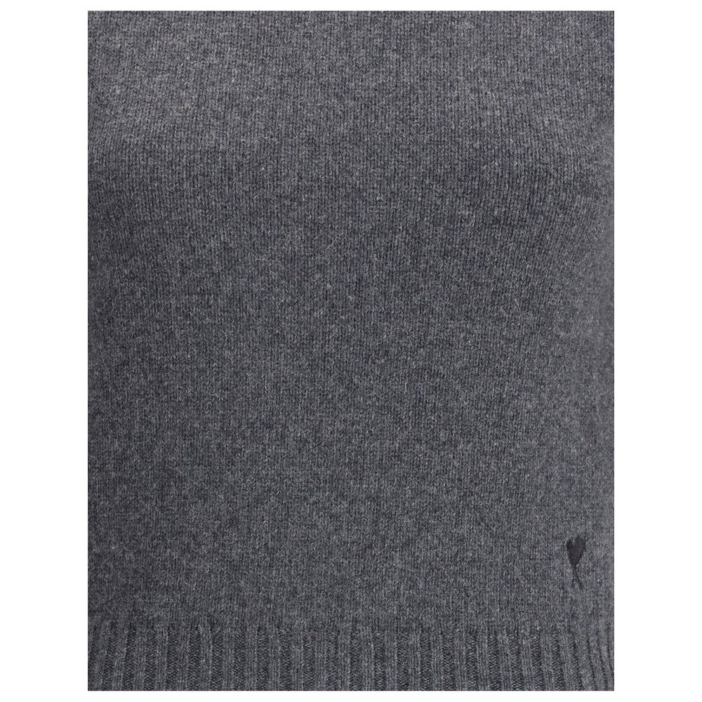 Ami Paris PULL COL CHEMINEE AMI DE COEUR