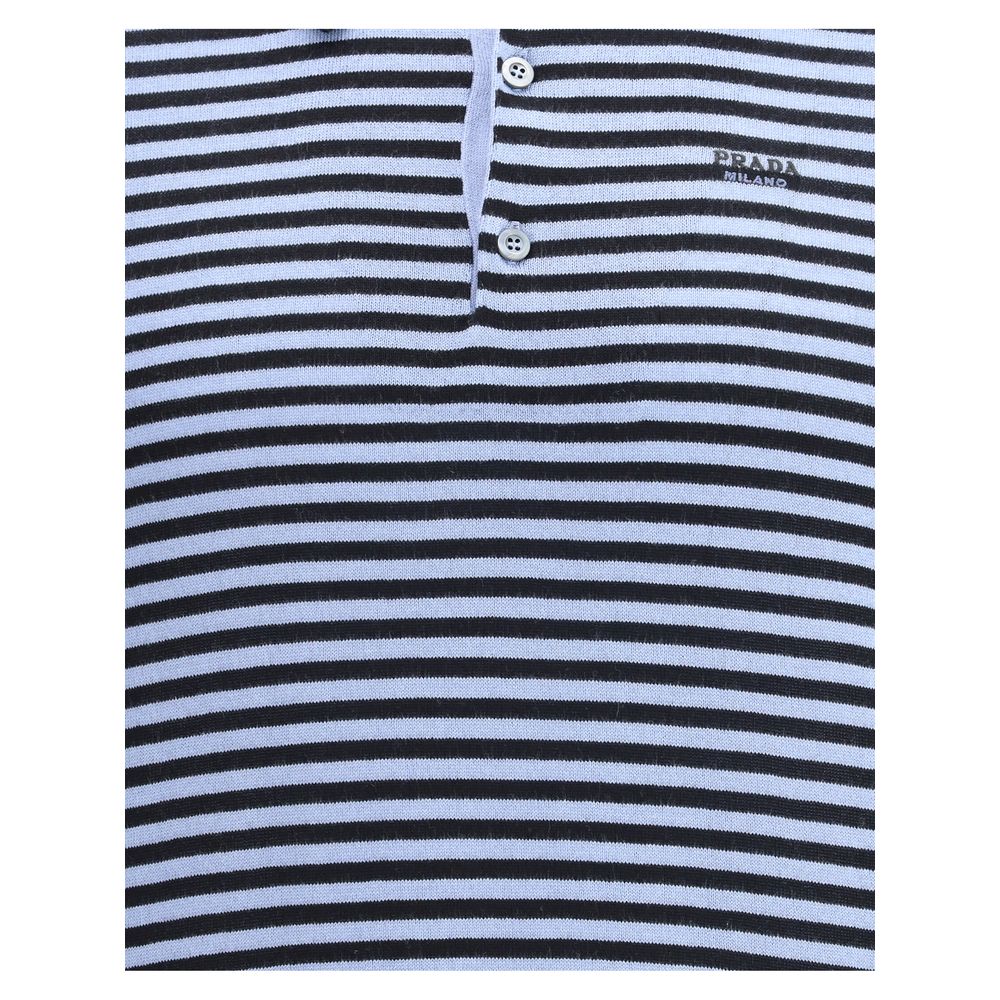 Prada Striped Polo Shirt