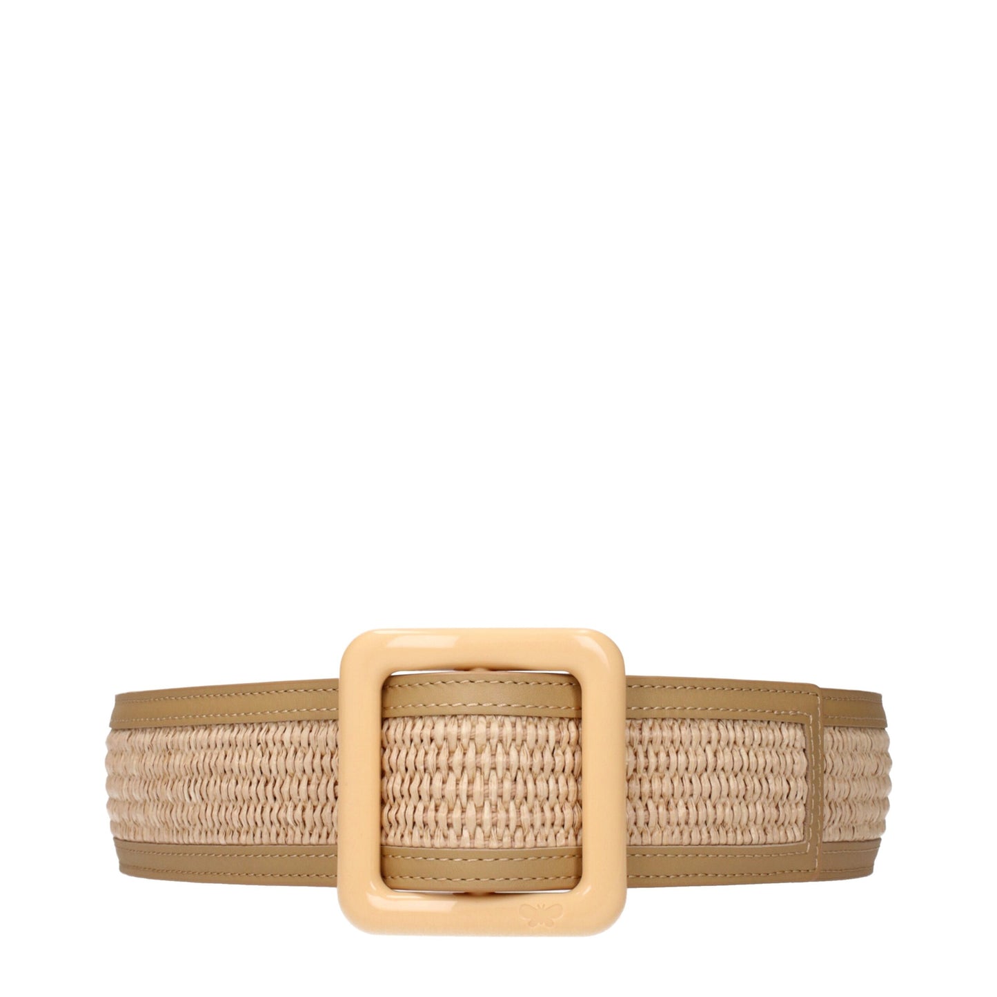 Max Mara Beige Raffia Regular Belts
