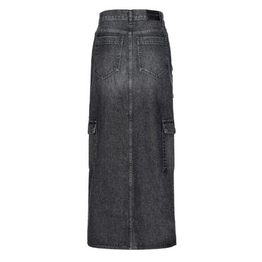 PINKO Black Cotton Skirt
