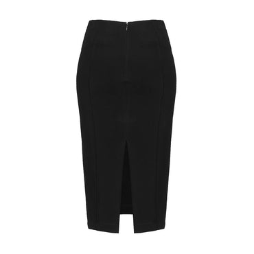 PINKO Black Viscose Skirt