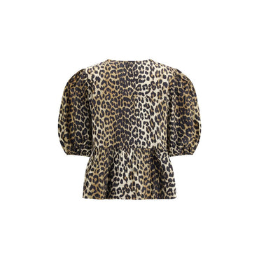 Ganni Leopard cotton Shirt