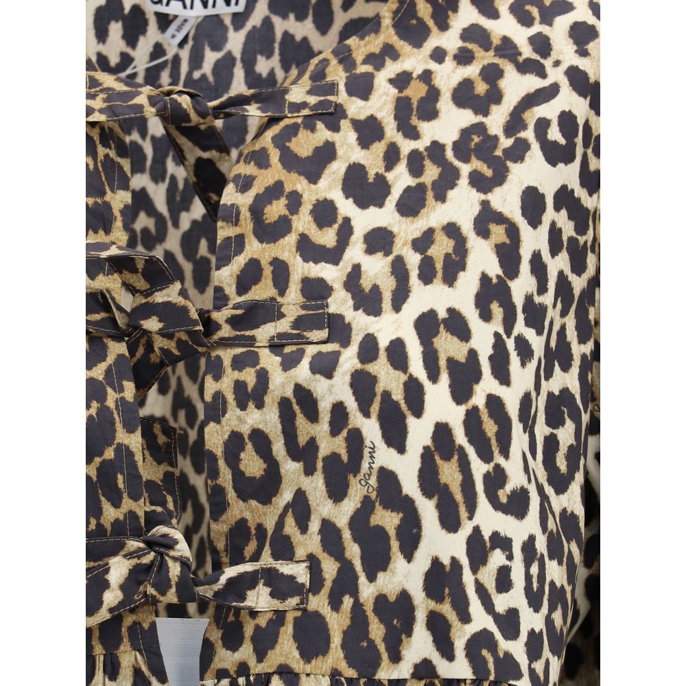 Ganni Leopard cotton Shirt
