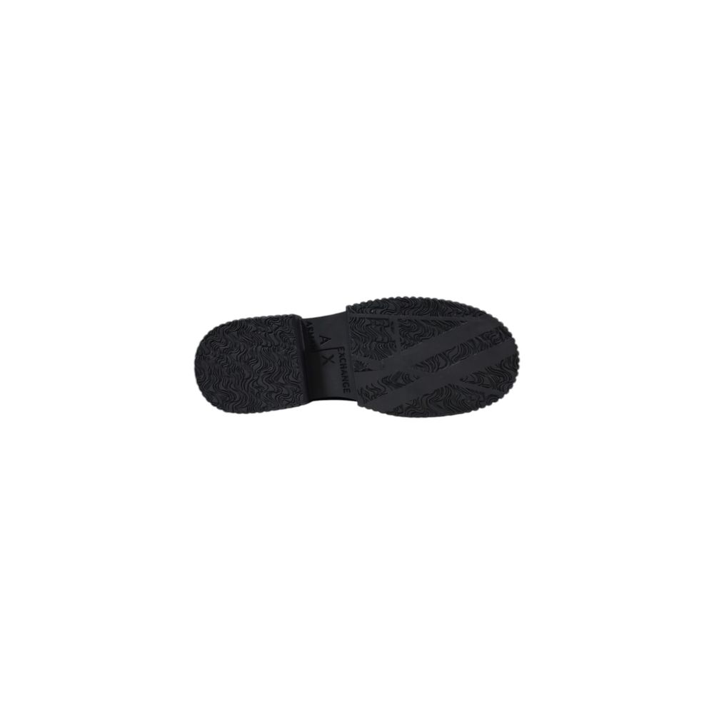 Armani Exchange Black Leather Platform