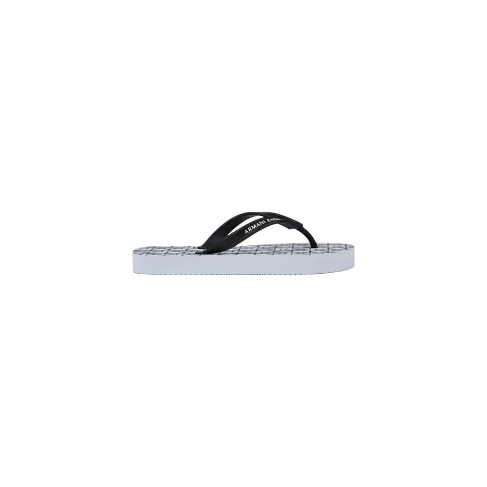 Armani Exchange White Rubber Flip-Flop Sandal