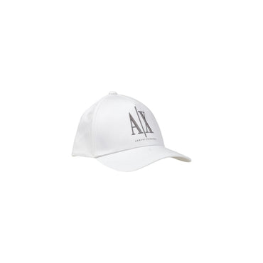 Armani Exchange White Cotton Caps Baseball Hat
