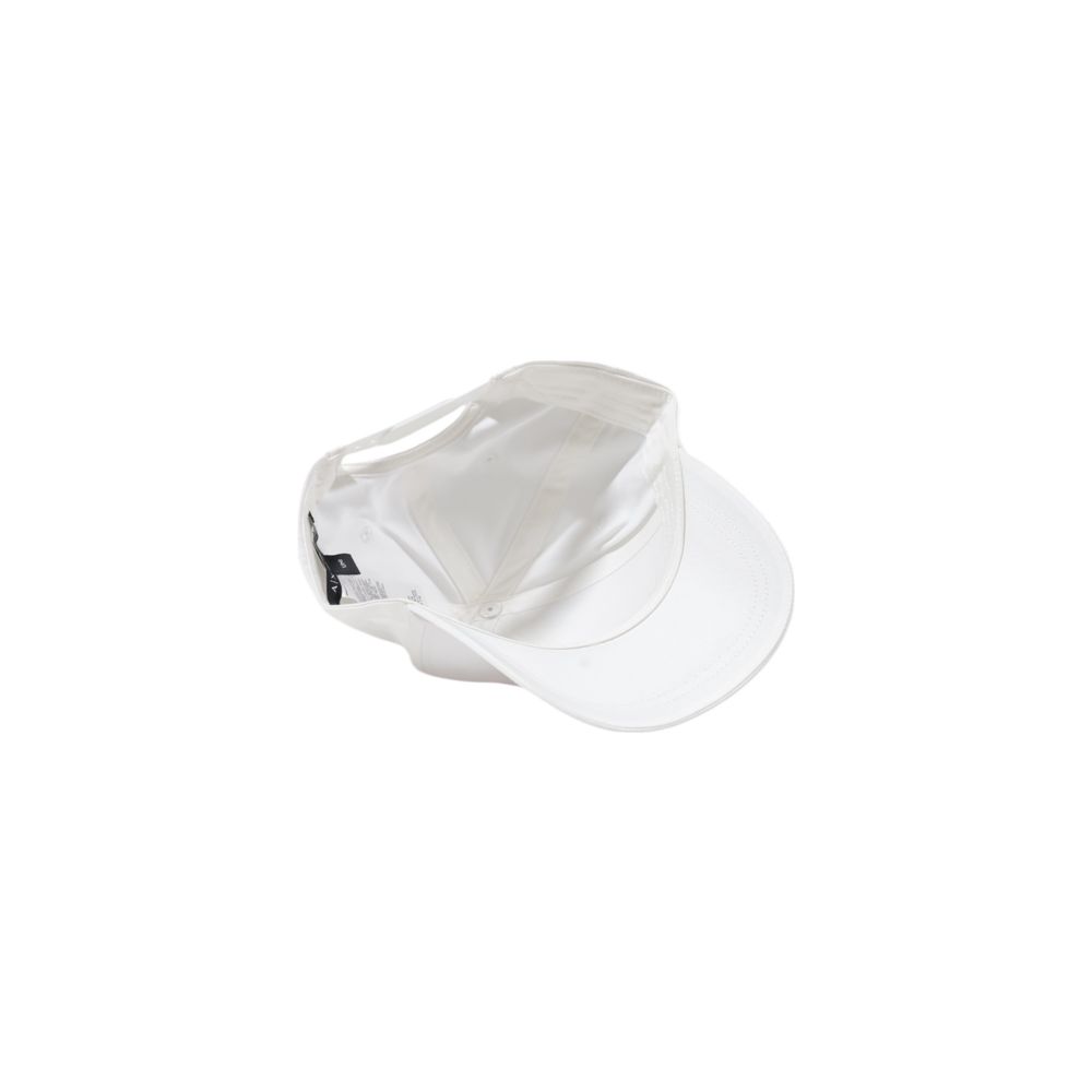 Armani Exchange White Cotton Caps Baseball Hat