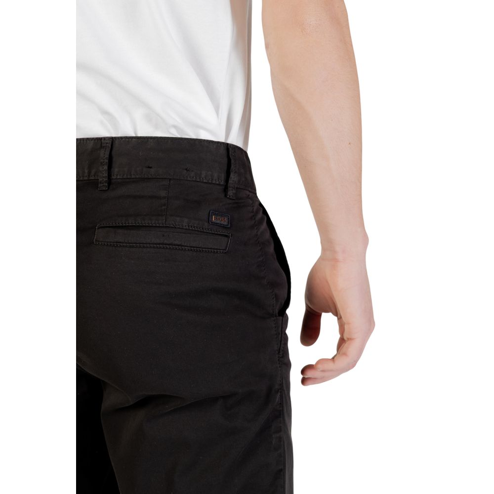 Hugo Boss Black Cotton Bermuda