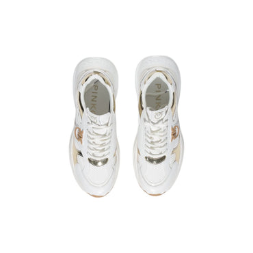PINKO White Leather Sneaker