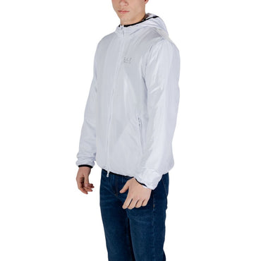 EA7 Emporio Armani White Polyester Jackets & Coat