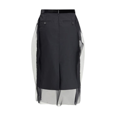 Sacai Sequin Embroidery Skirt