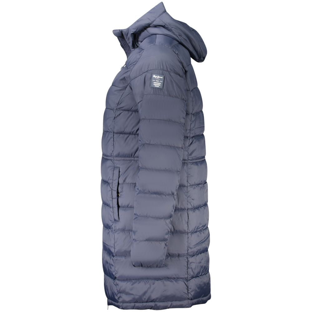 Pepe Jeans Blue Polyamide Jackets & Coat