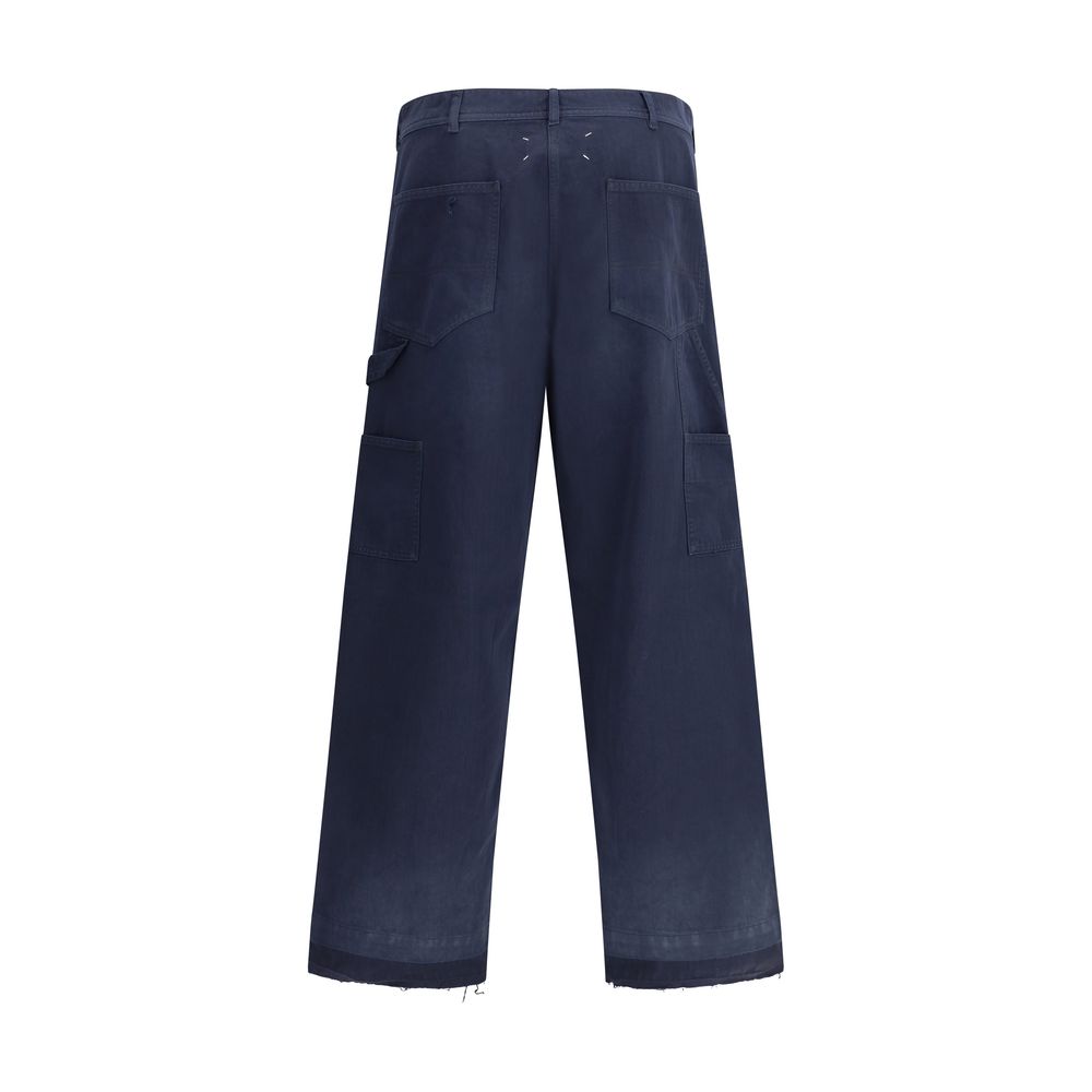Margiela Blu Cotton Trousers