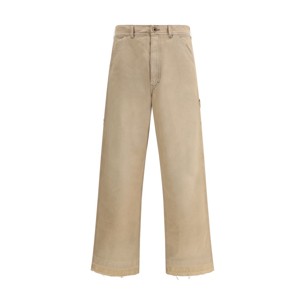Margiela Blu Cotton Trousers