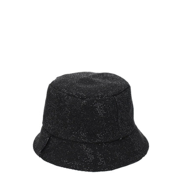 Palm Angels Black Cotton Bucket Hats
