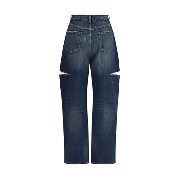 Margiela Denim Jeans with Cut-Out Detail