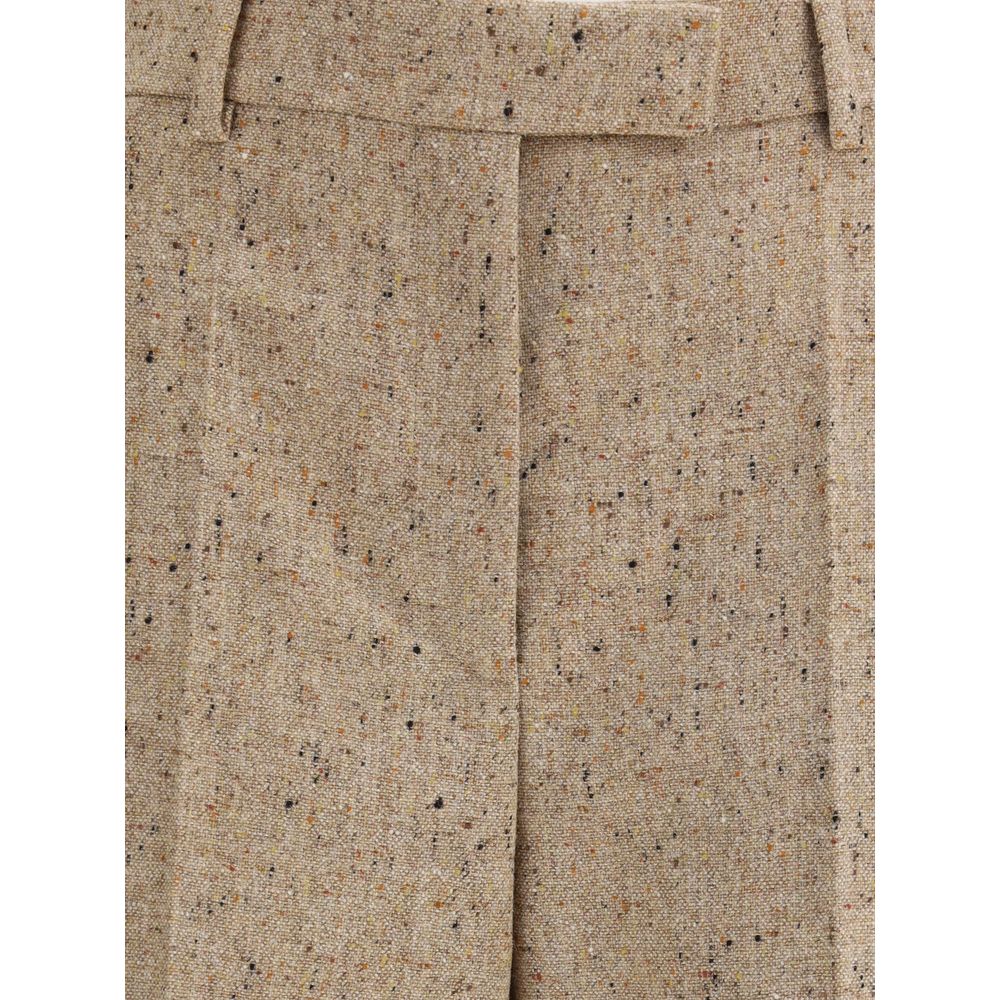 Valentino Palazzo Trousers in Bottonato Natté