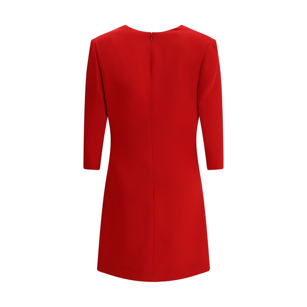 Valentino Short Silk Dress with Bow