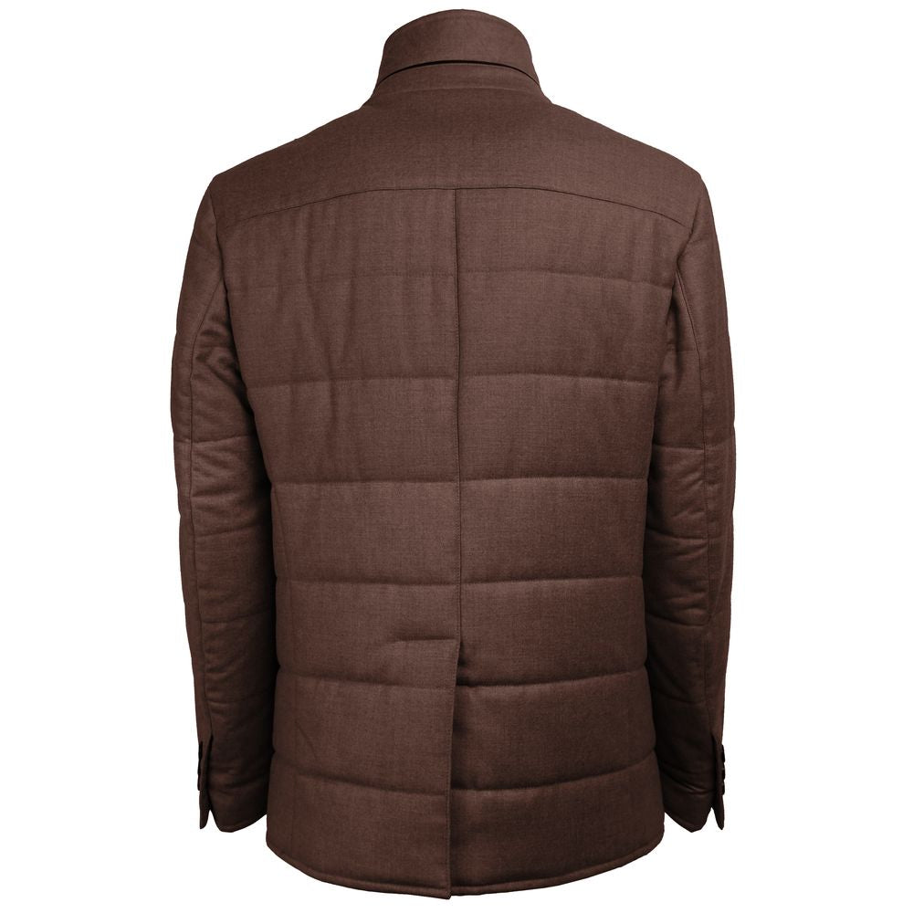 Made in Italy Brown Wool Jackets & Coat