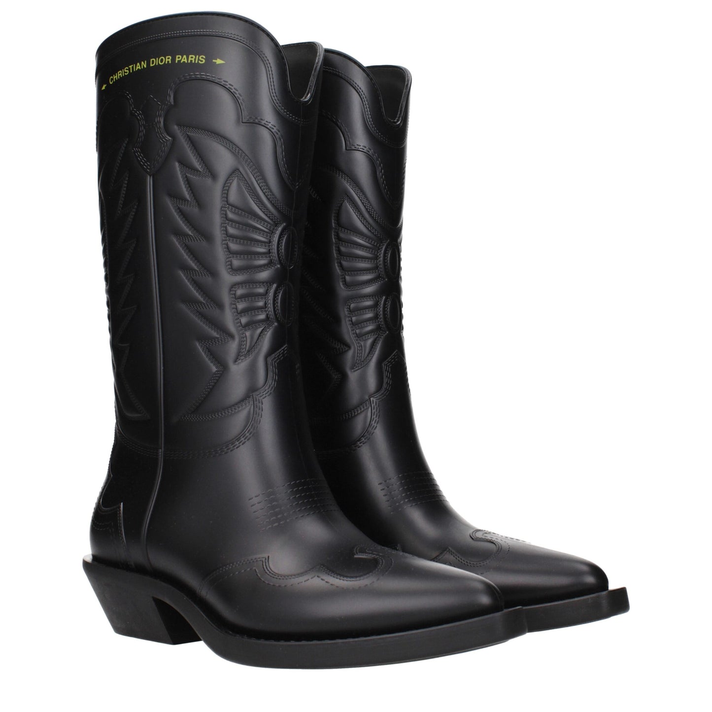 Christian Dior Black Leather Ankle Boots