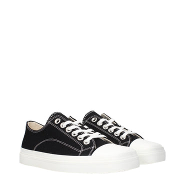 Moschino Black Fabric Low Tops