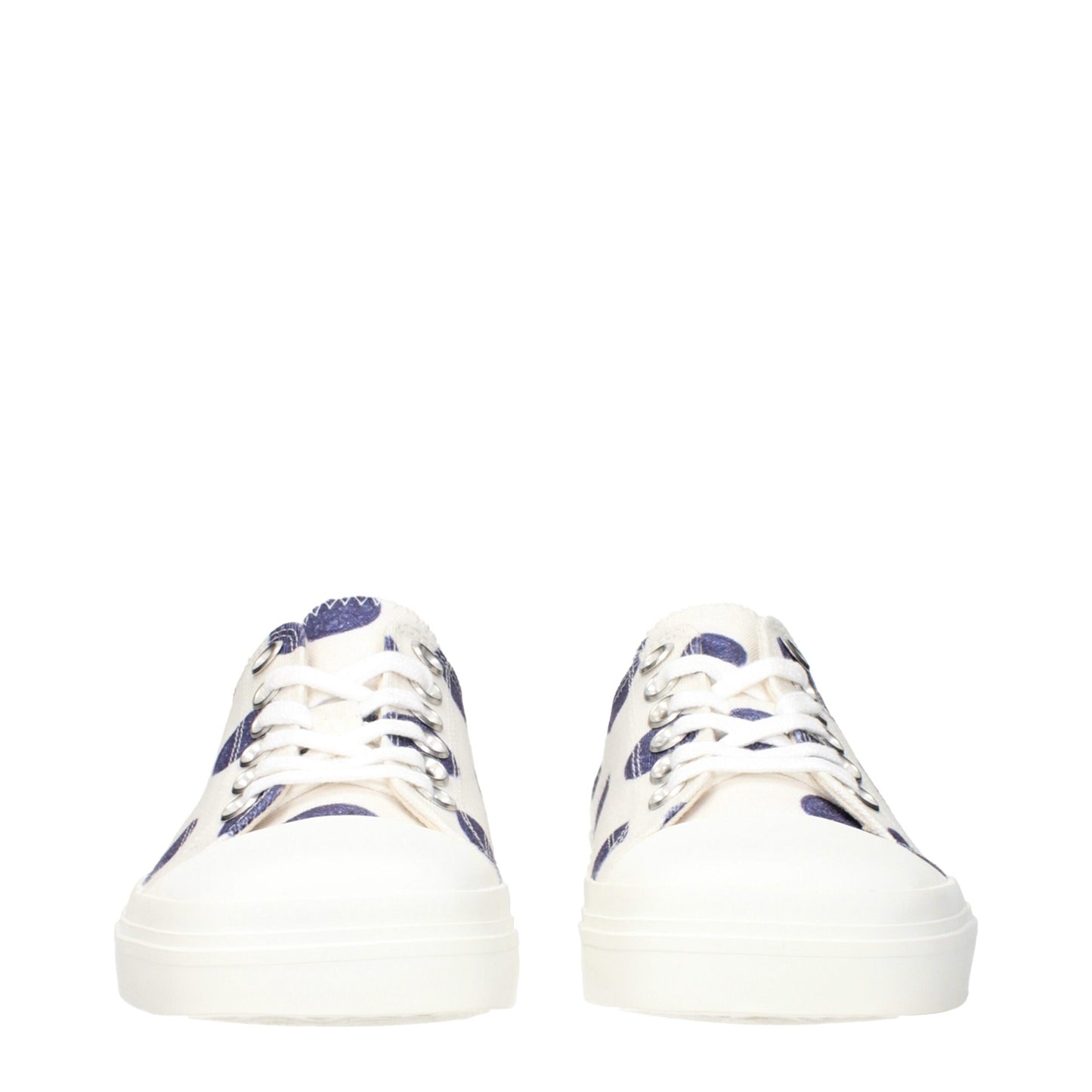 Moschino White Fabric Low Tops