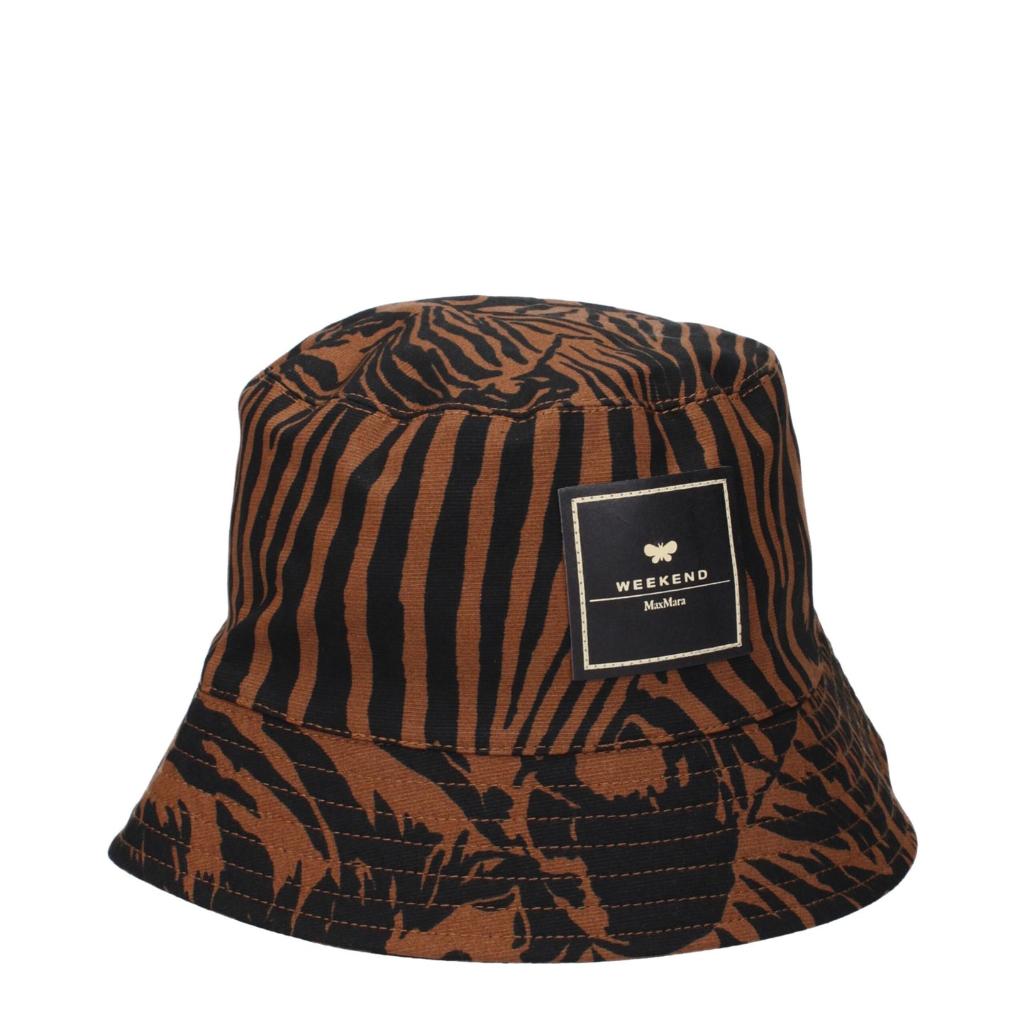 Max Mara Brown Cotton Bucket Hats