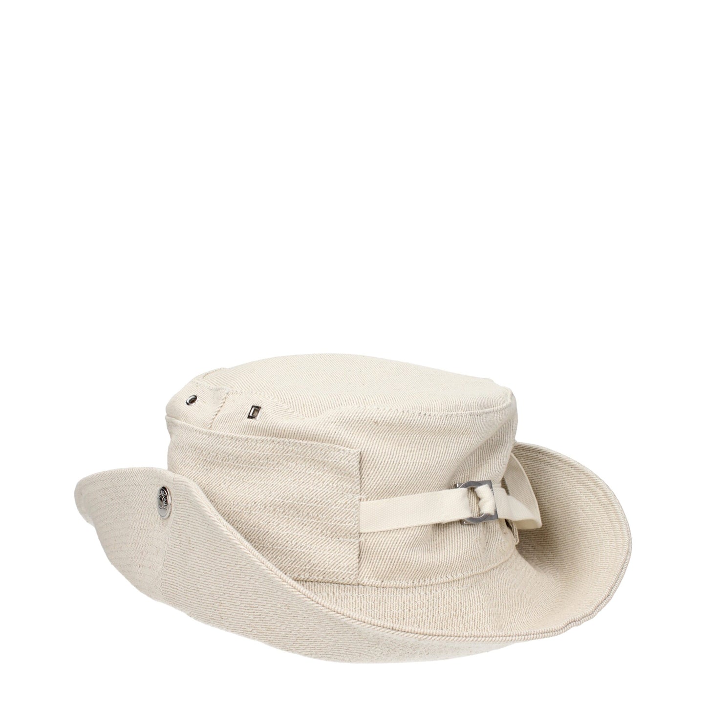 Jacquemus Beige Linen Bucket Hats