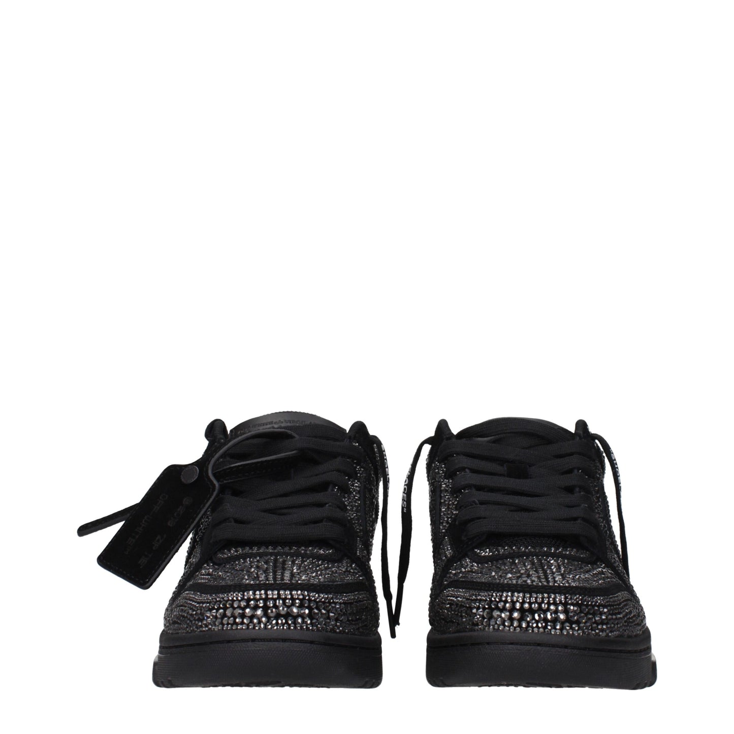 Off-White Black Leather Sneakers