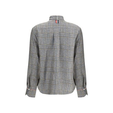 Thom Browne Hunting Tweed Silk Twill Shirt