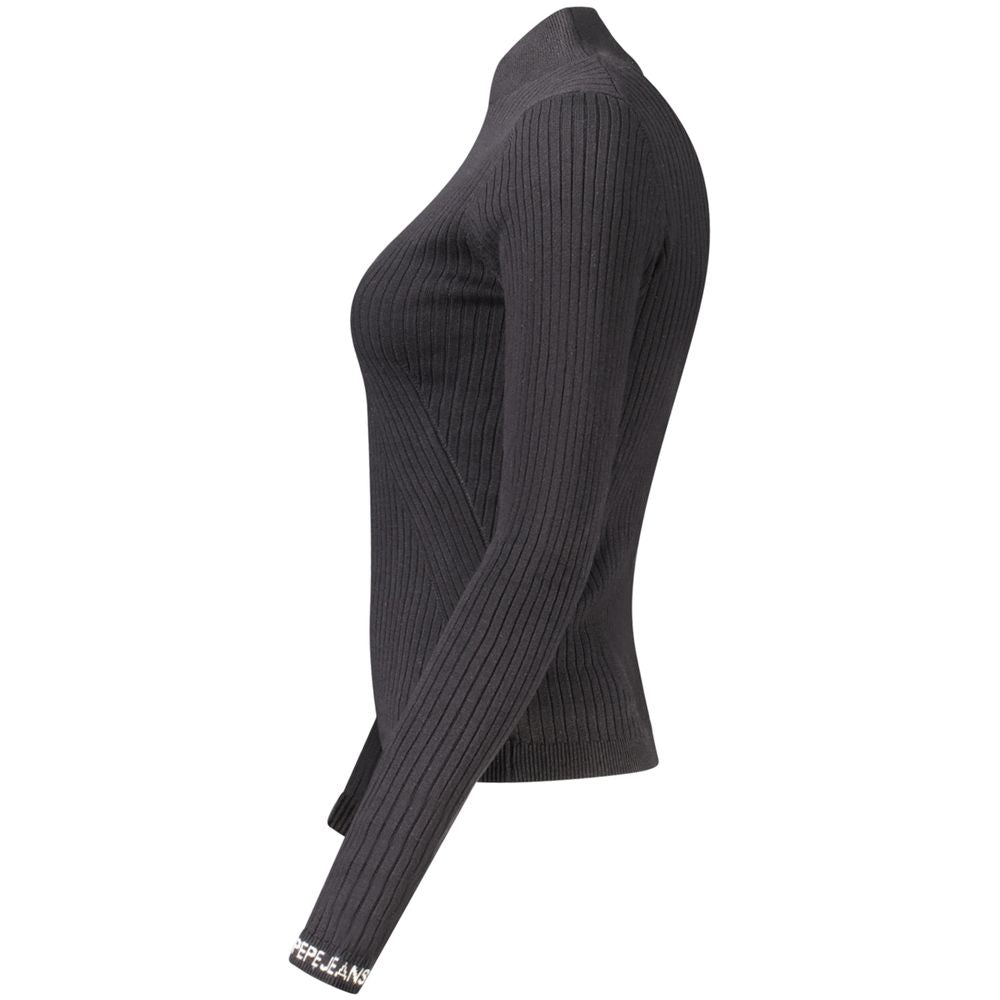 Pepe Jeans Black Cotton Sweater
