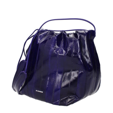 Jil Sander Purple Leather Shoulder Bag
