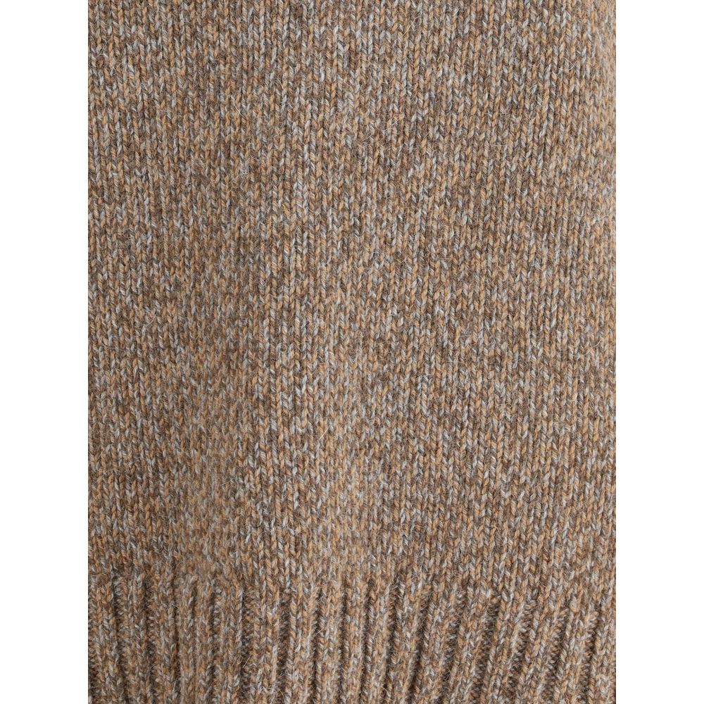 Aragona Cashmere Brown Merino Wool Sweater
