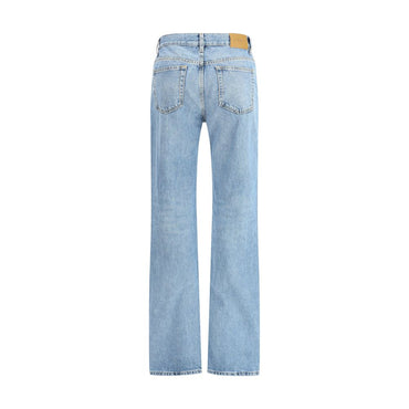 Saint Laurent NICO low-rise jeans in Bahamas denim