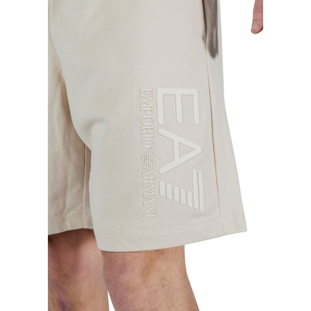 EA7 Emporio Armani Beige Cotton Bermuda