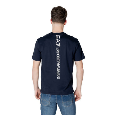 EA7 Emporio Armani Blue Cotton T-Shirt