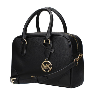 Michael Kors Black Leather Handbags