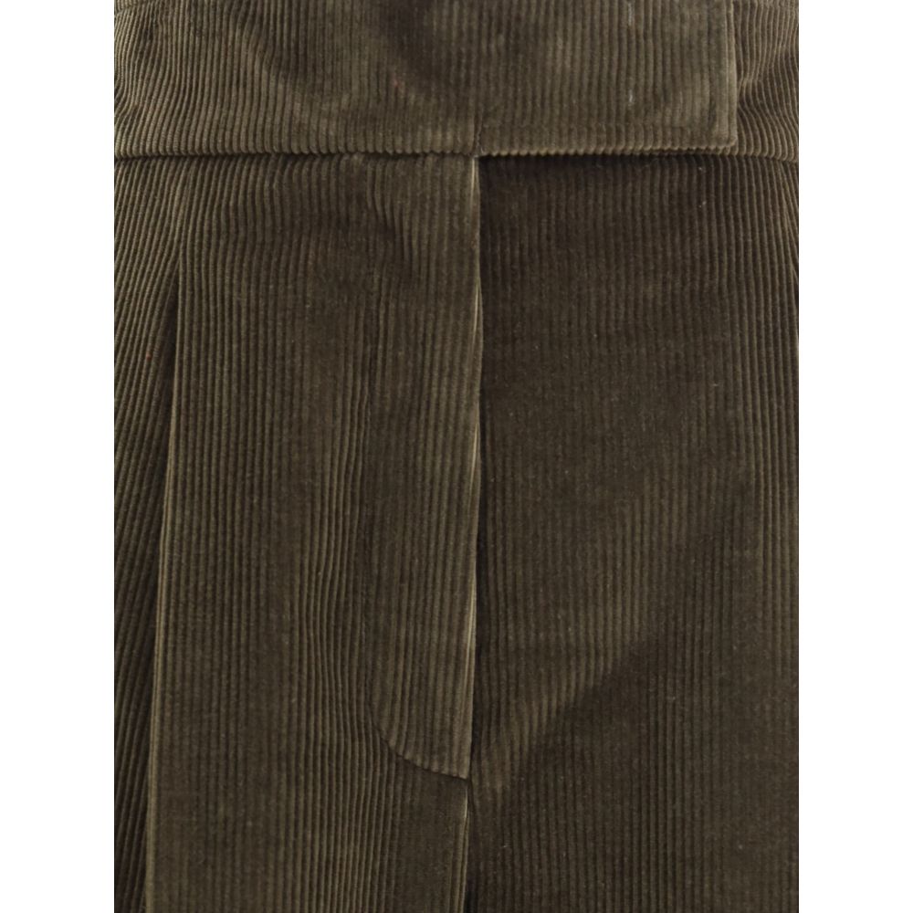 Max Mara Wide-Leg Velvet Pants