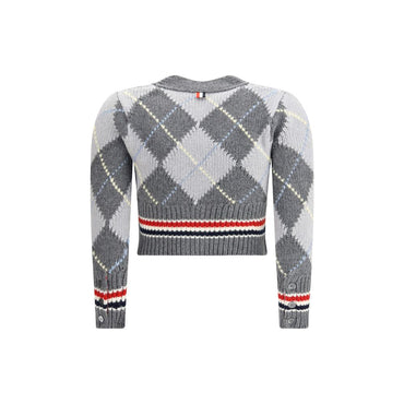 Thom Browne Argyle V-Neck Cardigan