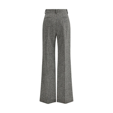 Valentino Bottonato Natté Wool Trousers
