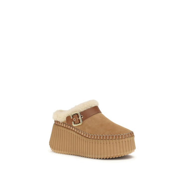 Chloé Nama Wedge Mules
