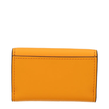 Michael Kors Orange Leather Wallets